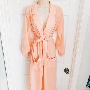 Pink Mesh Long Sleeve Dress